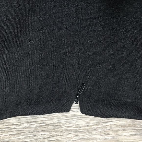 Coldwater Creek Dress A Line Midi Lined V Neck Sleeveless Little Black Size 10 - Picture 6 of 10